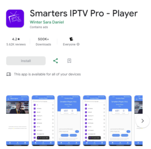 Smarters IPTV Pro