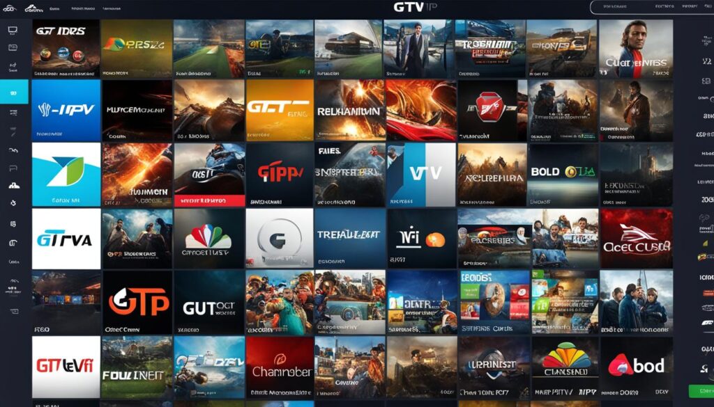 GT IPTV channel lineup and streaming quality image